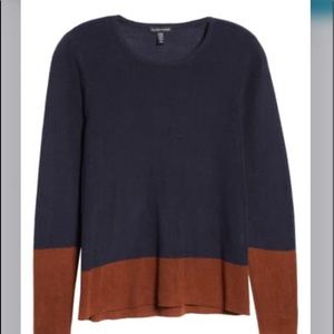 Eileen Fisher Colorblock Sweater size S